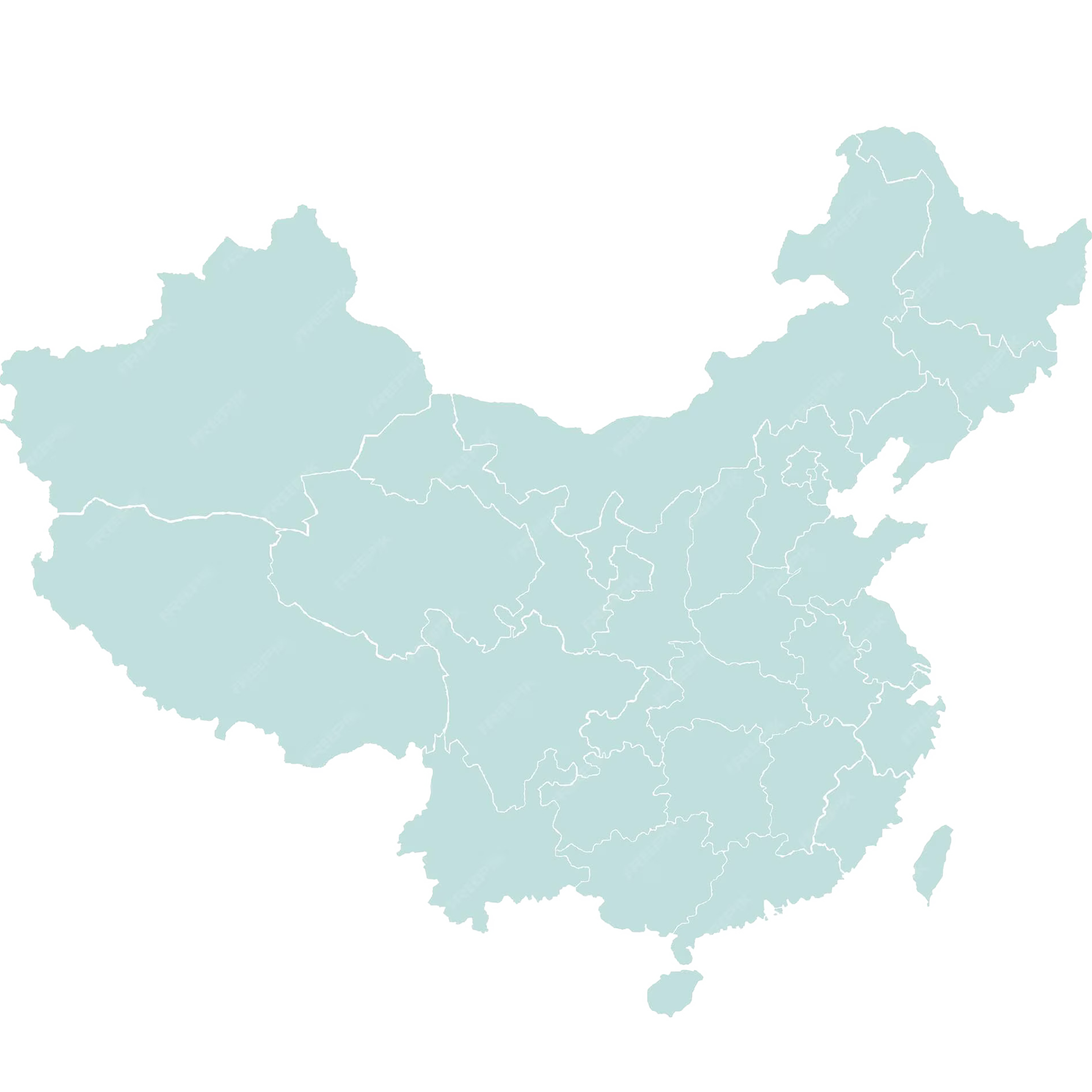 China hospital network map